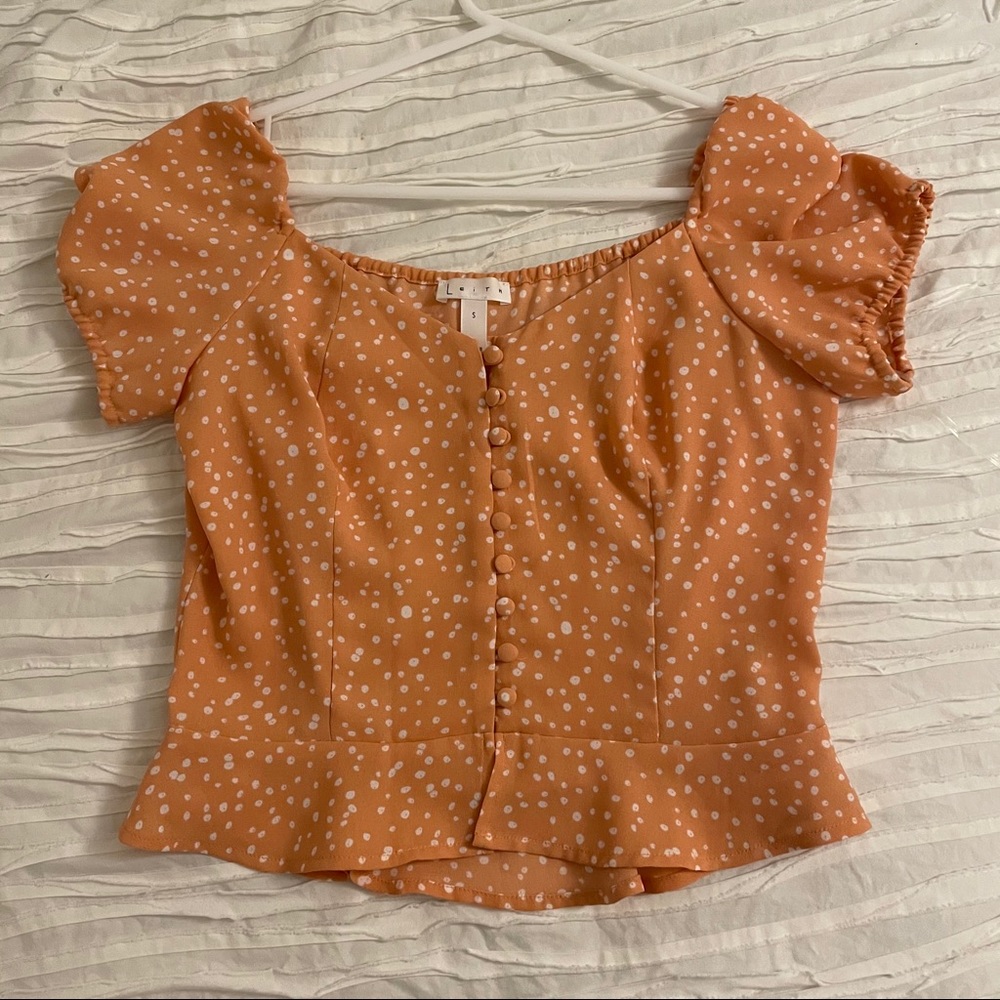 Leith Polka Dot Top